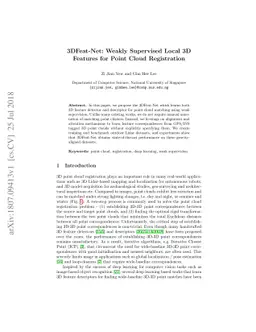 3DFeat-Net: Weakly Supervised Local 3D Features for Point Cloud
  Registration