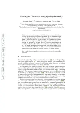 Prototype Discovery using Quality-Diversity