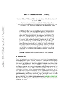 End-to-End Incremental Learning