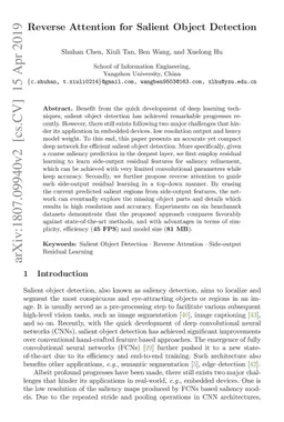 Reverse Attention for Salient Object Detection