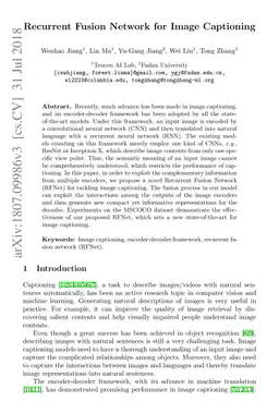 Recurrent Fusion Network for Image Captioning