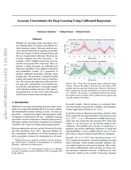 Accurate Uncertainties for Deep Learning Using Calibrated Regression