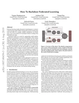 How To Backdoor Federated Learning