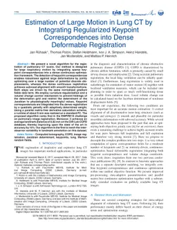 Estimation of Large Motion in Lung CT by Integrating Regularized
  Keypoint Correspondences into Dense Deformable Registration