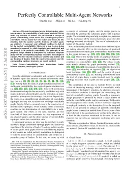 Perfectly Controllable Multi-Agent Networks