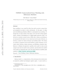 COSMO: Contextualized Scene Modeling with Boltzmann Machines