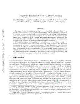 Deepcode: Feedback Codes via Deep Learning