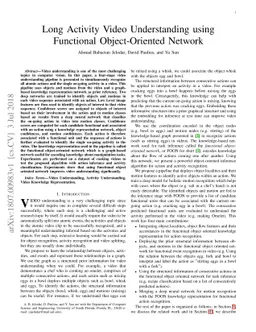 Long Activity Video Understanding using Functional Object-Oriented
  Network