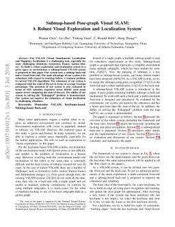 Submap-based Pose-graph Visual SLAM: A Robust Visual Exploration and
  Localization System