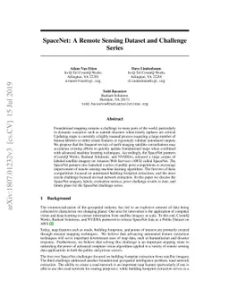 SpaceNet: A Remote Sensing Dataset and Challenge Series