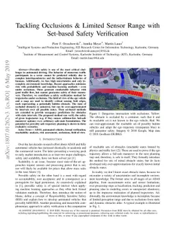 Tackling Occlusions & Limited Sensor Range with Set-based Safety
  Verification