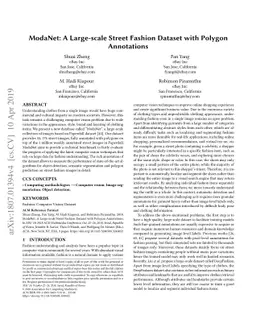 ModaNet: A Large-Scale Street Fashion Dataset with Polygon Annotations