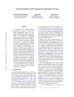 Global Transition-based Non-projective Dependency Parsing
