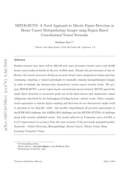 MITOS-RCNN: A Novel Approach to Mitotic Figure Detection in Breast
  Cancer Histopathology Images using Region Based Convolutional Neural Networks