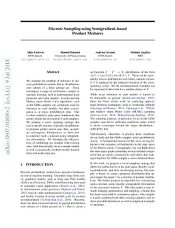 Discrete Sampling using Semigradient-based Product Mixtures