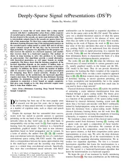 Deeply-Sparse Signal rePresentations ($\text{D}\text{S}^2\text{P}$)