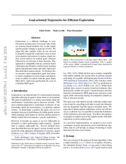 Goal-oriented Trajectories for Efficient Exploration