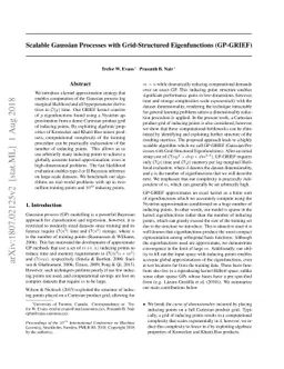 Scalable Gaussian Processes with Grid-Structured Eigenfunctions
  (GP-GRIEF)