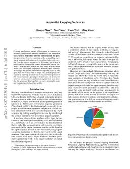 Sequential Copying Networks