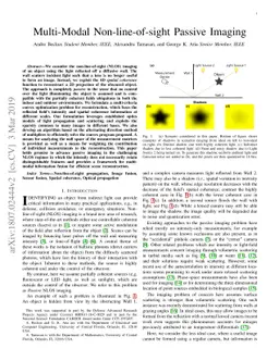 Multi-modal Non-line-of-sight Passive Imaging