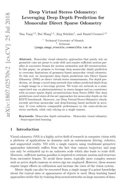 Deep Virtual Stereo Odometry: Leveraging Deep Depth Prediction for
  Monocular Direct Sparse Odometry