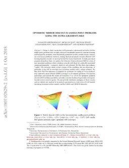 Optimistic mirror descent in saddle-point problems: Going the extra
  (gradient) mile