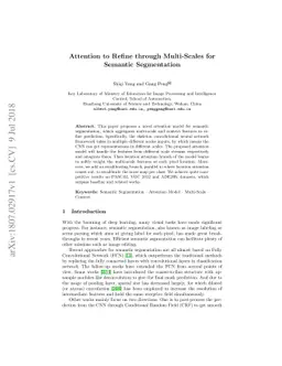 Attention to Refine through Multi-Scales for Semantic Segmentation
