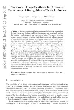 Verisimilar Image Synthesis for Accurate Detection and Recognition of
  Texts in Scenes