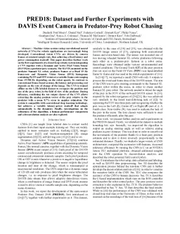 PRED18: Dataset and Further Experiments with DAVIS Event Camera in
  Predator-Prey Robot Chasing