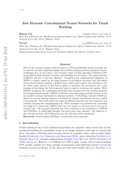 Fast Dynamic Convolutional Neural Networks for Visual Tracking