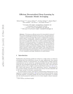 Efficient Decentralized Deep Learning by Dynamic Model Averaging