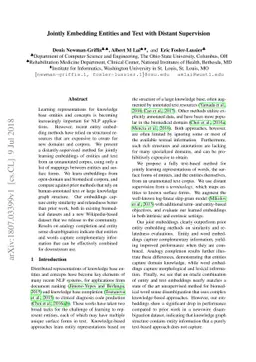 Jointly Embedding Entities and Text with Distant Supervision