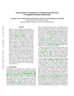 Small-Variance Asymptotics for Nonparametric Bayesian Overlapping
  Stochastic Blockmodels
