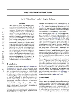 Deep Structured Generative Models