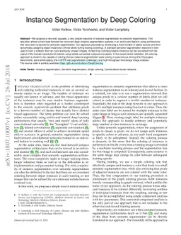 Instance Segmentation by Deep Coloring