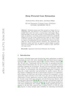 Deep Pictorial Gaze Estimation