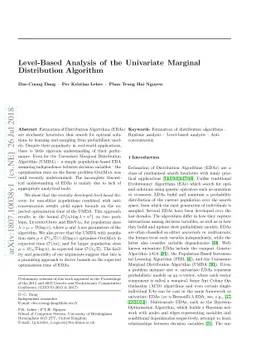 Level-Based Analysis of the Univariate Marginal Distribution Algorithm