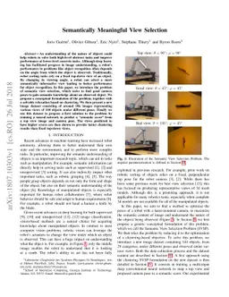 Semantically Meaningful View Selection