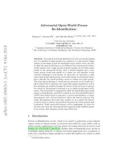 Adversarial Open-World Person Re-Identification