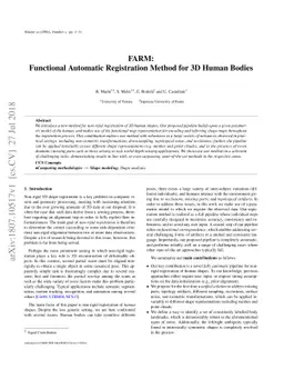 FARM: Functional Automatic Registration Method for 3D Human Bodies