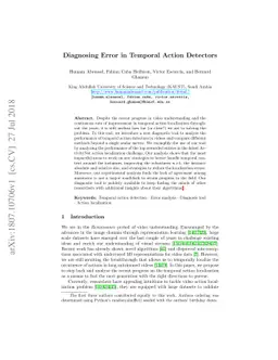 Diagnosing Error in Temporal Action Detectors