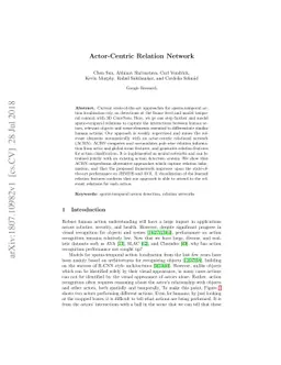 Actor-Centric Relation Network