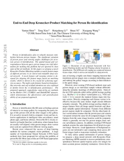 End-to-End Deep Kronecker-Product Matching for Person Re-identification