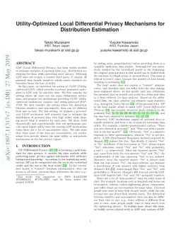 Utility-Optimized Local Differential Privacy Mechanisms for Distribution
  Estimation