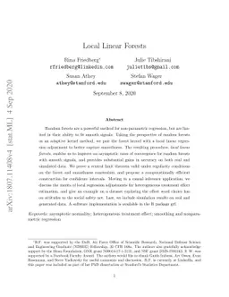 Local Linear Forests