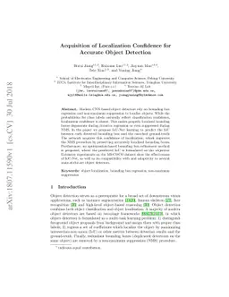 Acquisition of Localization Confidence for Accurate Object Detection