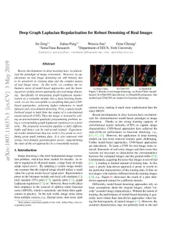 Deep Graph Laplacian Regularization for Robust Denoising of Real Images