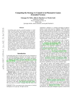 Computing the Strategy to Commit to in Polymatrix Games (Extended
  Version)
