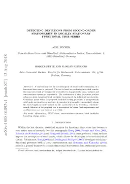 Detecting deviations from second-order stationarity in locally
  stationary functional time series