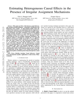 Estimating Heterogeneous Causal Effects in the Presence of Irregular
  Assignment Mechanisms